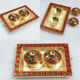 small haldi kumkum dan (box) / kumkum holder/Puja Favors/ Roli Chawal Holder/ Puja Gifts/ indian festival/ indian return gift